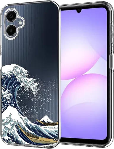 Miniatura 20 de Unov Funda diseñada para Galaxy A06 4G, funda transparente con [patrón antideslizante en relieve], protección delgada a prueba de golpes