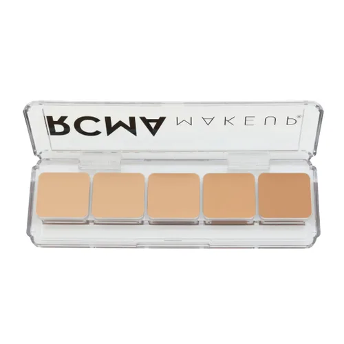 RCMA Makeup - Paleta de 5 partes de la serie Favoritos – KO – Tonos de base en crema altamente pigmentados para tonos claros a medios – Base