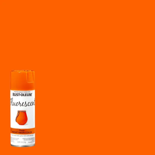 Miniatura 2 de Rust-Oleum 342568 – Pintura en aerosol fluorescente especial, 11 onzas, naranja Naranja fluorescente