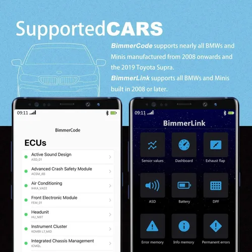 Miniatura 4 de Vgate OBD2 Bluetooth Escáner vLinker BM Bimmercode Herramienta de Diagnóstico para BMW/Mini, Funciona con Android y Windows solamente