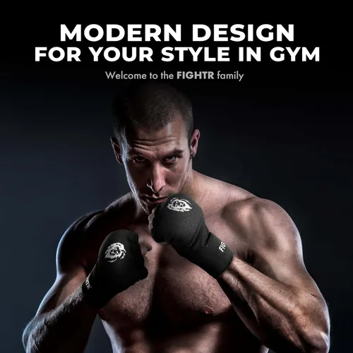Miniatura 7 de FIGHTR® Guantes interiores premium con gel - Envoltura rápida y mayor estabilidad Vendas de gel para boxeo, MMA, Muay Thai y artes marciales