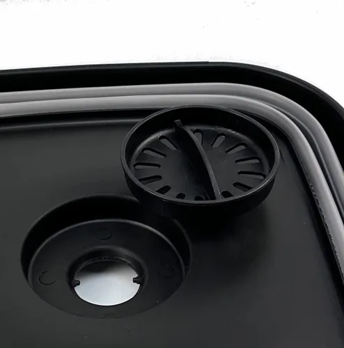 Miniatura 5 de SAMMART Sartén plegable de 10 L (2.64 galones) con tapón de drenaje, lavabo plegable, tina portátil para lavar platos, bandeja de almacenamiento