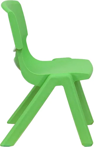 Miniatura 7 de Flash Furniture - Silla escolar apilable de plástico azul con altura de asiento de 10 1/2 pulgadas