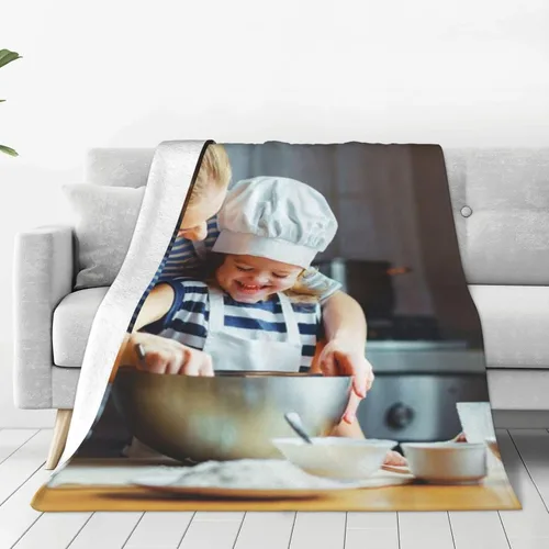Miniatura 23 de Manta personalizada con texto, fotos, manta personalizada para cumpleaños de adultos y niños, boda, Navidad, Halloween, Día del Padre, Día