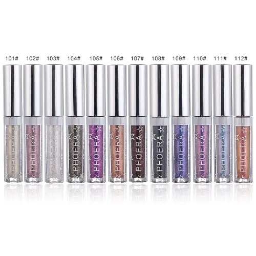 Miniatura 7 de Sombra de ojos líquida, resistente al agua, brillo brillante, fácil de usar, delineador de ojos de larga duración, lápiz de ojos, cosméticos de Crema