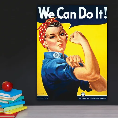 Miniatura 4 de Palace Learning Póster de We Can Do It - Rosie the Riveter - Westinghouse Girl - Póster de la Segunda Guerra Mundial - Láminado (18 x 24 pulgadas)
