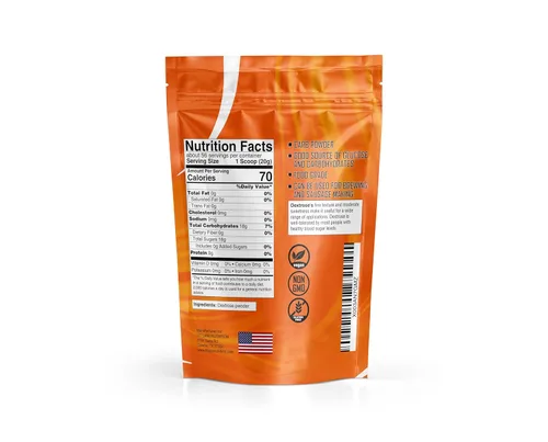 Miniatura 7 de Polvo de dextrosa a granel de 2.5 libras, ingrediente de carbohidratos puros sin sabor, buena fuente de glucosa y carbohidratos, azúcar de grado