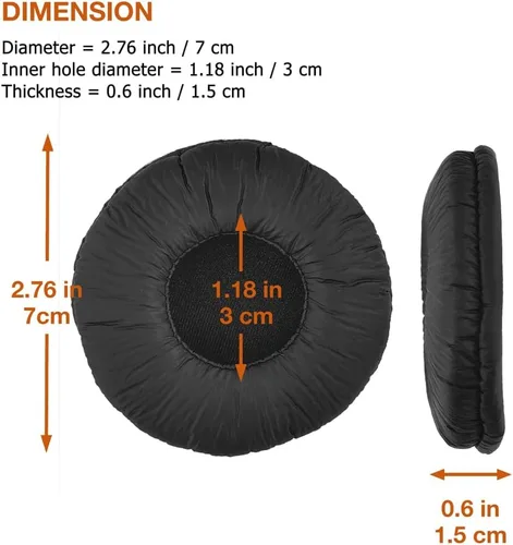 Miniatura 4 de Almohadillas de repuesto para Sony MDR-ZX100 /110/110NC/ 110A / 310/330BT y WH-CH500 CH510 CH520 V150 V250 / JBL Tune 510BT 500BT 450BT 660NC