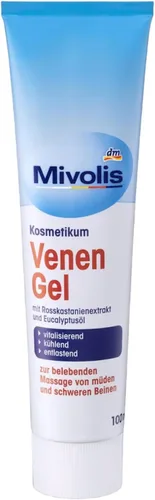 Miniatura 7 de Mivolis Gel de vena dm con extracto de castaño de indias y aceite de eucalipto, 3.4 fl oz / 3,38 oz