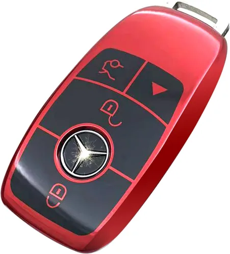 Miniatura 19 de Creativity Funda para llave de Mercedes Benz. Hermosa funda de TPU compatible con CLS CLK AMG ML C CL E S SL SLK G GLC GLE GLS M R Smart Remote Key