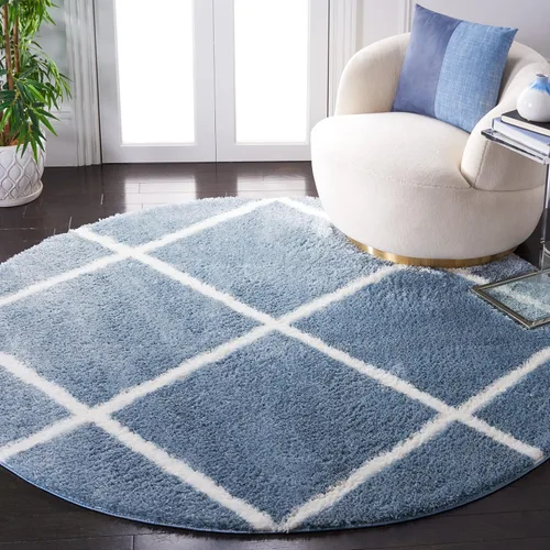 Miniatura 42 de SAFAVIEH Tahoe Shag Collection - Alfombra para pasillo, 2 x 9 pies, diseño de enrejado, no desprende pelusa y de fácil cuidado, 1.2 pulgadas