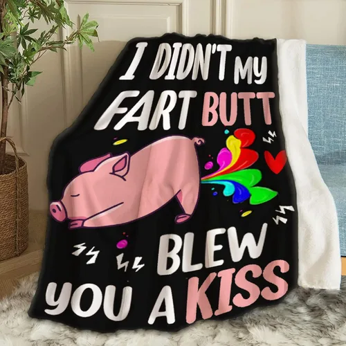 Miniatura 20 de Manta de bebé con diseño de cerdo lindo, acogedora y suave, para niños, niñas, recién nacidos, regalos de cumpleaños de Navidad, 40 x 30 pulgadas
