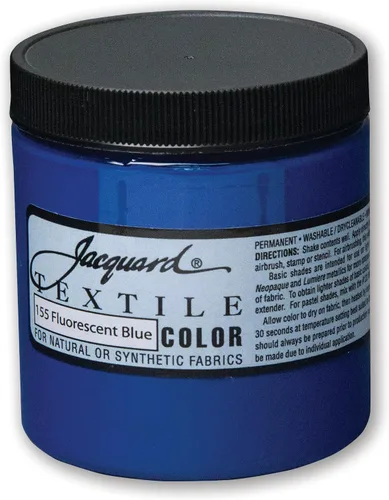 Miniatura 18 de Jacquard Pintura Textil 8 Oz Negro