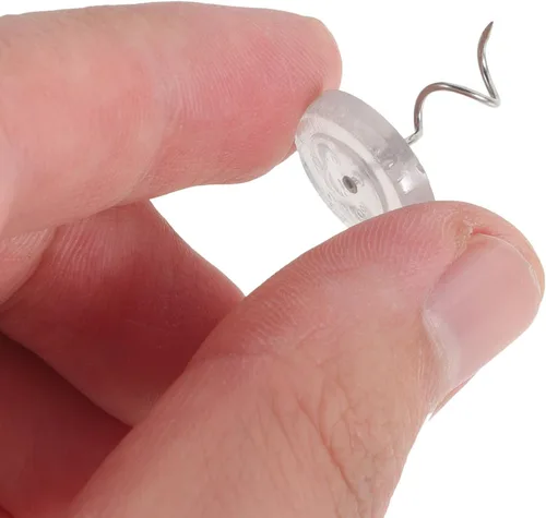 Miniatura 3 de EXCEART Tachuelas de plástico y metal para sofá, 50 unidades, clavos en espiral para tapicería, muebles decorativos