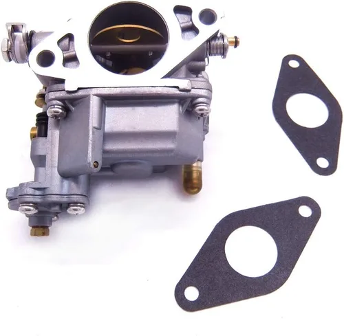 Miniatura 2 de SouthMarine 66M-14301-12 Carburador de motor y 66M-13646-00 juntas (2 piezas) para Yamaha 4 tiempos 15hp F15 motor de arranque eléctrico