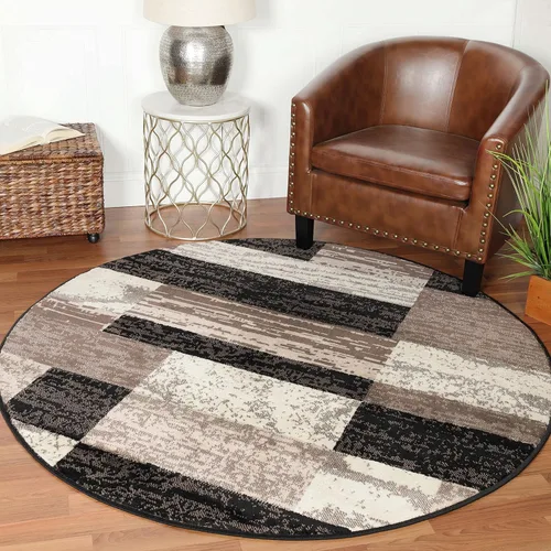 Miniatura 25 de BNM Indoor Small Area Rug, Jute Backing, Modern Geometric, Perfect for Living Room, Dining Room, Bedroom, Hardwood Floors, Office, Dorm, Entryway