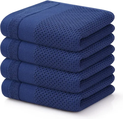 Miniatura 19 de Homaxy Paños de cocina 100% algodón, paquete de 8 – 12 x 12 pulgadas, tejido de gofre, muy suaves y absorbentes, paños de cocina de secado rápido