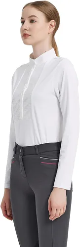 Miniatura 3 de HR Farm - Camisa de manga larga para mujer, Blanco