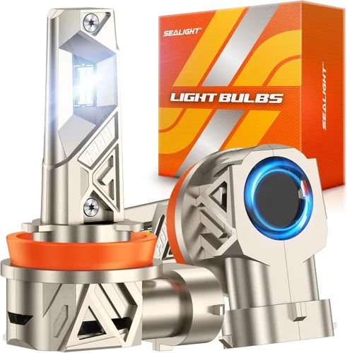 Miniatura 10 de SEALIGHT 9005 H11 LED Bulbs Combo, 200,000LM 6500K White Bulbs, L1S Series HB3 H11/H8/H9/H16 Bulb, IP68 IP6X Proof 30,000rpm High Speed Cooling Fan
