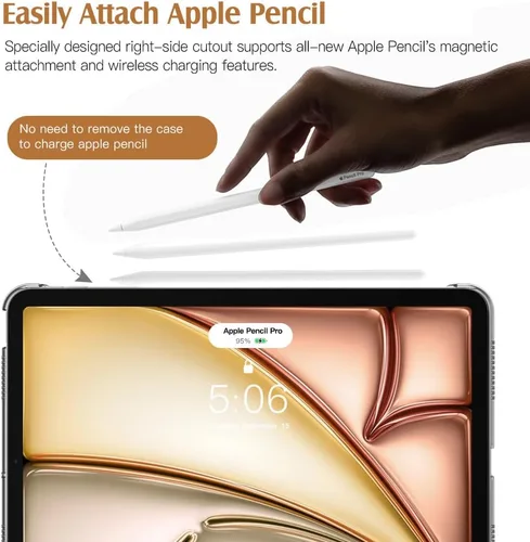Miniatura 3 de TiMOVO Funda para iPad Air de 11 pulgadas (M3/M2-2025/2024), iPad Air de 5ª generación 2022/4ª generación 2020 de 10.9 pulgadas, cubierta trasera