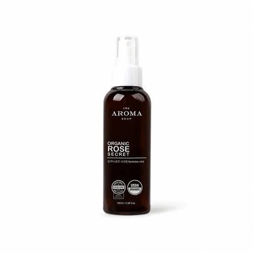 USDA Certified Organic Rose Secret Feminine Mist, espray de cuidado íntimo equilibrado de pH equilibrado, cuidado fresco natural para la frescura