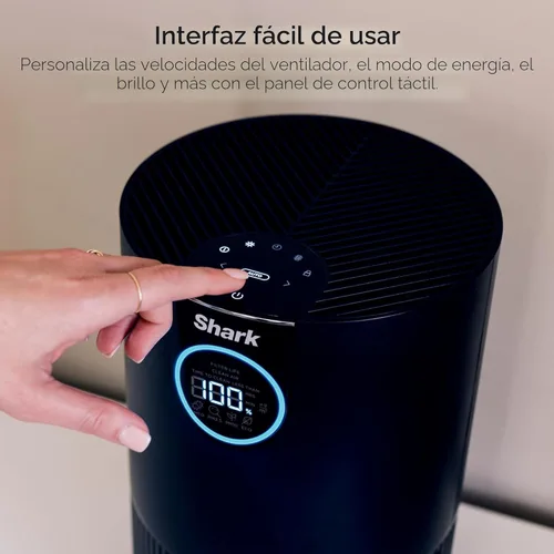 Miniatura 3 de Purificador de aire Shark para el hogar, la oficina y el dormitorio, tecnología Clean Sense, filtro de aire HEPA, 1200 pies cuadrados, captura