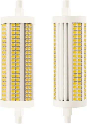 Bombilla LED R7S de 118 mm 30 W, equivalente a 300 W de halógeno T3, 3200 lúmenes, foco lineal de doble extremo regulable tipo J, 120 V, 3000 K