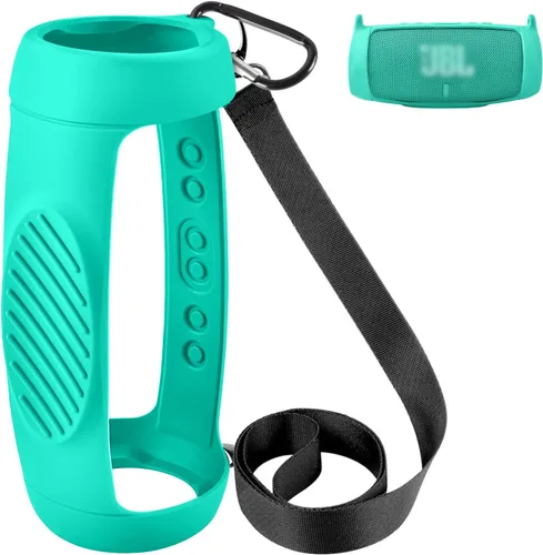 Miniatura 9 de Funda de silicona para JBL Charge 5, altavoz Bluetooth portátil impermeable, cubierta protectora de gel suave para viajes, funda de goma impermeable