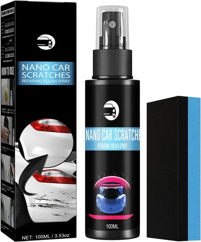 Aerosol de reparación de arañazos de automóvil de 3.4 fl oz, reparación de arañazos de automóvil, nano aerosol de reparación de arañazos (1 unidad)