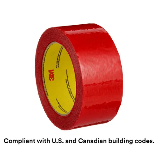 Miniatura 3 de 3M Cinta de Costura para Construcción 8087CW, 1 Rollo, Roja, 48 mm x 50 m, Cinta de Revestimiento para Costura, Empalme, Sellado y Reparación de Rojo
