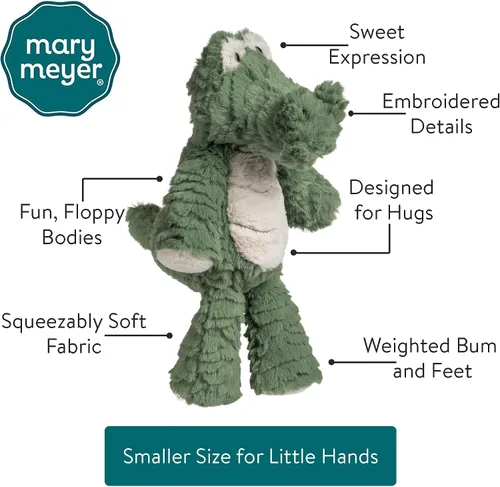 Miniatura 4 de Mary Meyer Juguete de peluche suave Marshmallow Zoo, 9 pulgadas, Junior Gator