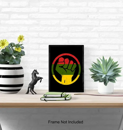 Miniatura 5 de Black Art - Arte de pared afroamericano - Letrero - Bandera afroamericana - Decoración de habitación de derechos civiles, decoración del hogar