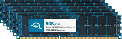 Miniatura 11 de OWC Módulo de actualización de memoria SDRAM de 16 GB (2 x 8 GB) DDR3 ECC registrado CL9 PC3-10600R 1333MHz compatible con modelos Mac Pro Nehalem