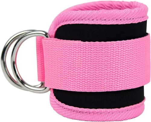 Miniatura 6 de Correas de tobillo, bandas de resistencia para el tobillo, muñequeras, correas acolchadas, correas ajustables, anillo en D para máquina de cable