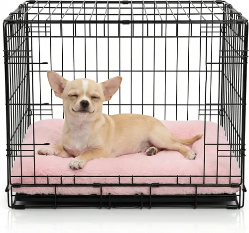 Miniatura 7 de Cama para Jaula de Perro Camas Lavables para Perros XX-Pequeños Franela Gruesa Deluxe Esponjosa Cómoda Almohadilla para Perrera Antideslizante