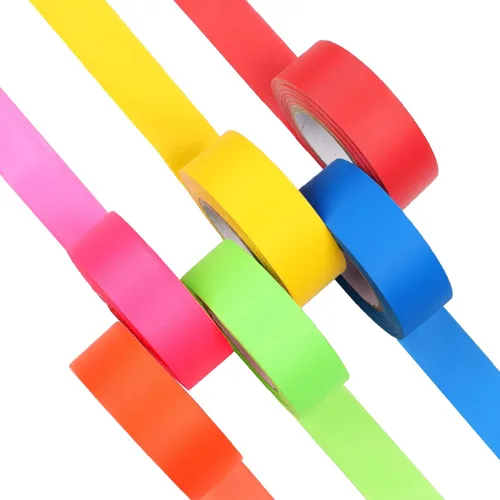 GEYYANG Cinta señalizadora de varios colores 6 rollos, 3.35 mil de espesor, 1" x 98 pies, cinta de plástico no adhesiva - Uso como cinta de marcado