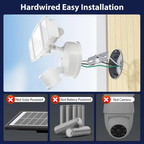 Miniatura 2 de Onforu Paquete de 2 luces LED de 75 W con sensor de movimiento para exteriores, iluminación exterior de atardecer al amanecer de 7000 lm, luz