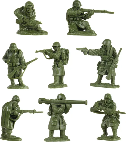 Miniatura 3 de BMC Korean War Winter Battle - 16pc OD Green United States Soldier Figures