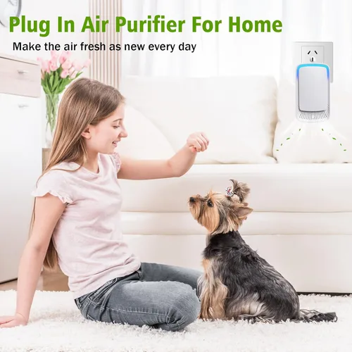 Miniatura 5 de Ionizadores de aire enchufables para el hogar, paquete de 4, purificador de aire de iones negativos para el hogar, dormitorio, oficina, sala