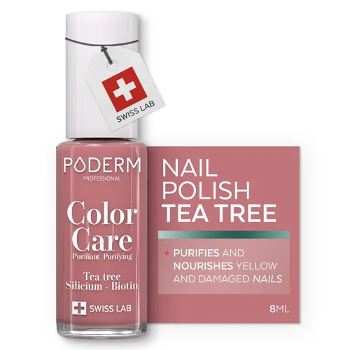 Miniatura 9 de PODERM Esmalte de uñas, enriquecido con árbol de té y biotina, mejora la apariencia de las uñas, fórmula vegana, para manos y pies, laboratorio