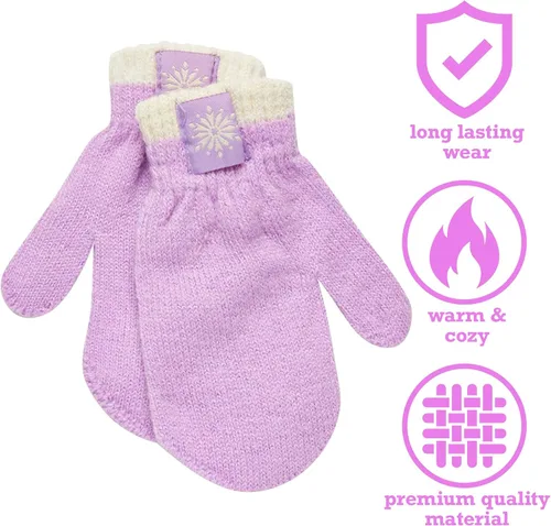Miniatura 3 de Disney Conjunto de gorro y guantes Frozen Elsa and Anna para niñas pequeñas (edad 2-7)