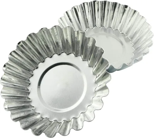 Miniatura 2 de Tegg Molde para tarta de huevo, 20 unidades, aluminio para tartas de huevos, cupcakes, galletas, forradas, herramientas para hornear