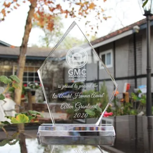 Miniatura 2 de Placa de regalo de agradecimiento de cristal personalizada, premio del empleado, agradecimiento de jubilación, regalo único de jubilación