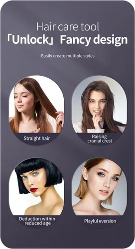 Miniatura 6 de Go Brush 2026 actualizado - Pro para cabello corto - Cepillo alisador inalámbrico con calor rápido, 3 ajustes de temperatura, cuidado iónico