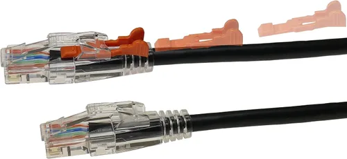 Miniatura 27 de NTW NTW - Cable de conexión de bloqueo de red patentado CAT6 de 1 pie, sin enganches, azul (NL-U6K-001BL)