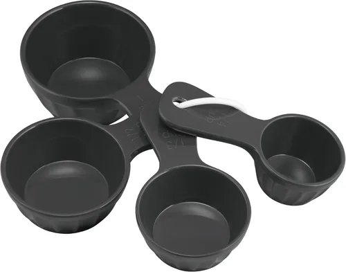Miniatura 5 de UP Juego de 4 tazas medidoras de melamina estilo latte, herramientas profesionales de anidación para hornear y cocinar para ingredientes líquidos