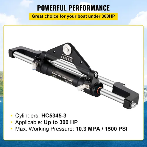 Miniatura 3 de VEVOR Kit de dirección hidráulica fuera de borda
