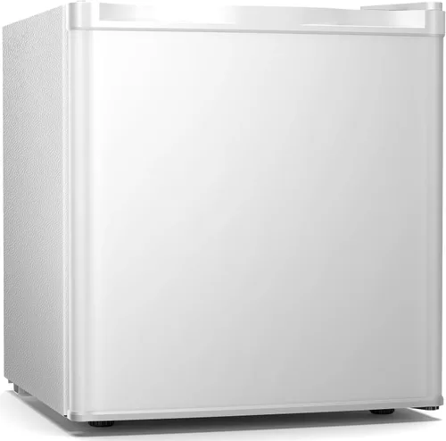 Antarctic Star 1.7 pies cúbicos refrigerador compacto con congelador, termostato ajustable, estante de vidrio extraíble, mini refrigerador de una