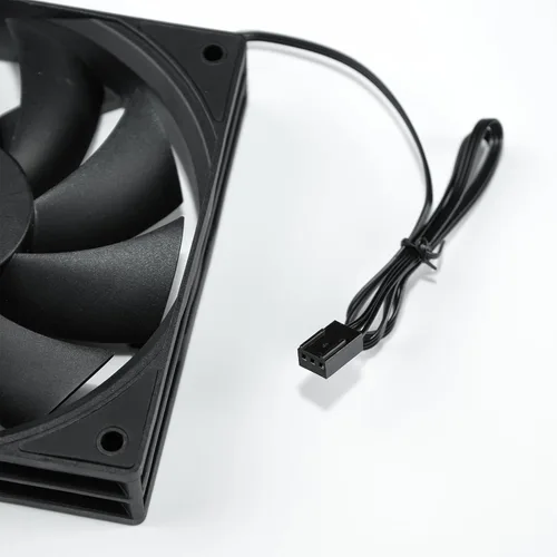Miniatura 9 de DARKROCK Paquete de 3 ventiladores de carcasa de computadora de 120 mm negros de alto rendimiento de enfriamiento de bajo ruido de 3 pines 1200 RPM