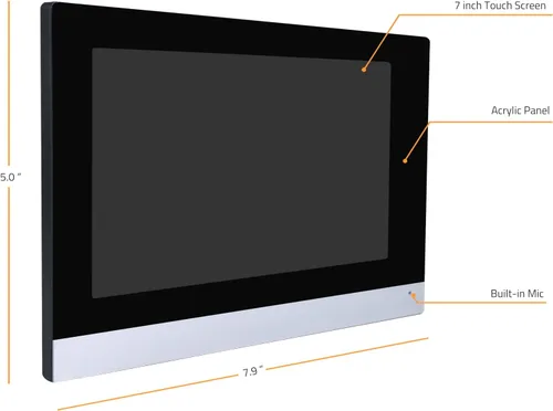 Miniatura 8 de Sistema de intercomunicador de puerta de vídeo IP inalámbrico, monitor WiFi de 7 pulgadas con cámara de puerta HD metálica (alimentación por cable)